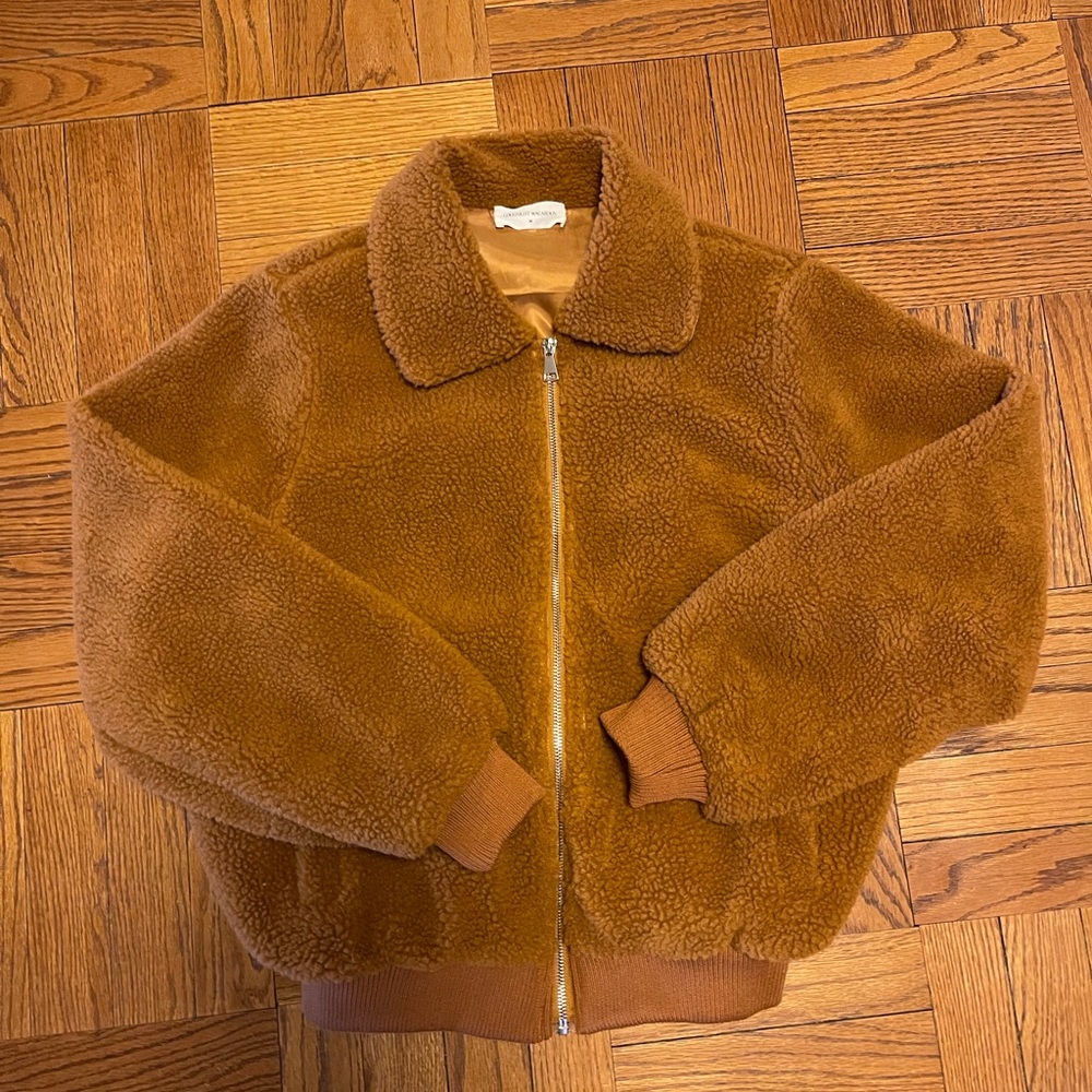 Brown teddy coat
